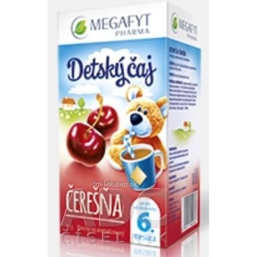 MEGAFYT Kirsche Tee für Kinder 1×40 g (20×2 g), Früchtetee