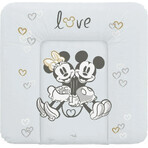 CEBA Covoraș de schimb moale pentru comodă (75x72) Disney Minnie & Mickey Gri 1×1 buc