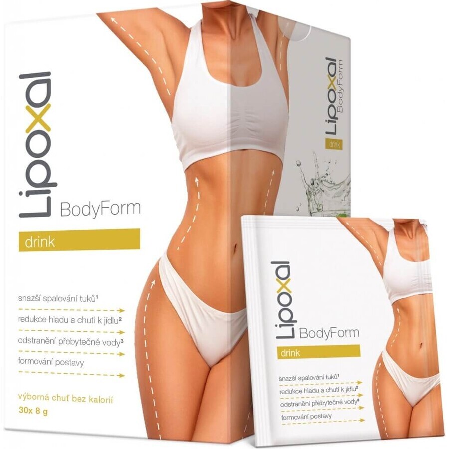 Lipoxal BodyForm Drink 30×8 g, voedingssupplement