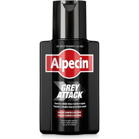 ALPECIN Grey Attack Shampoo 1×200 ml, șampon împotriva părului gri