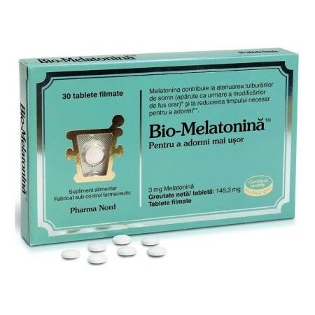 Bio-Melatonină, 30 tablete, Pharma Nord