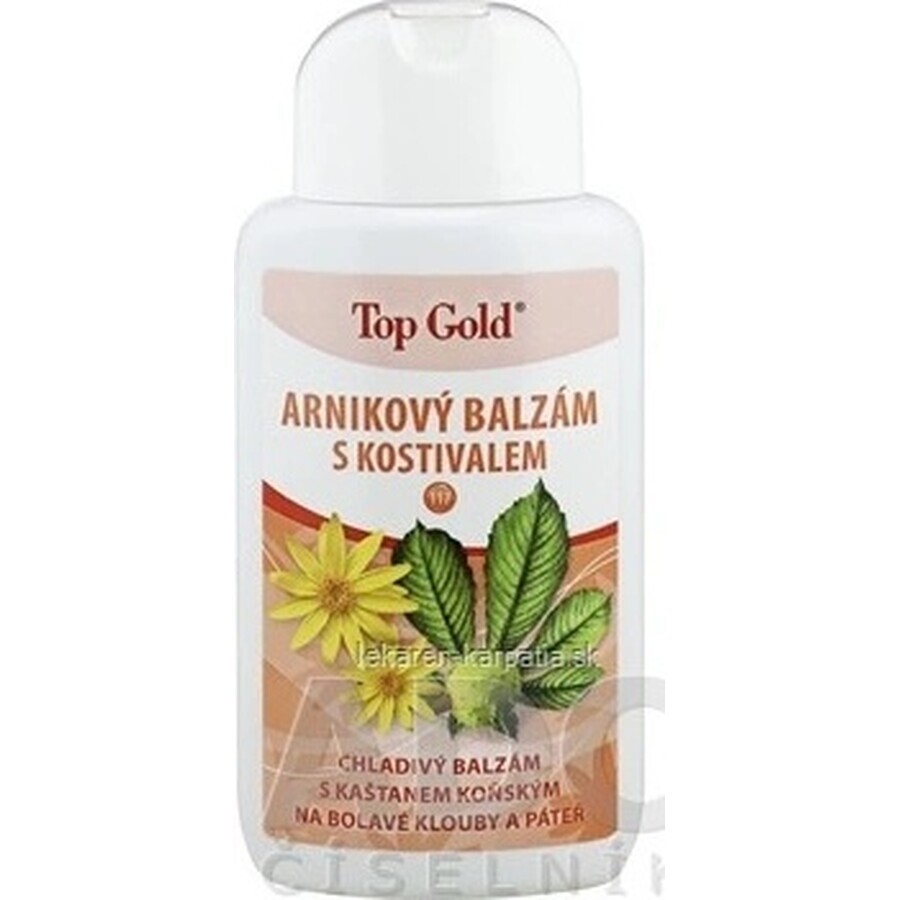 TOP GOLD Balsam de arnică cu măduvă osoasă 1×200 ml, balsam