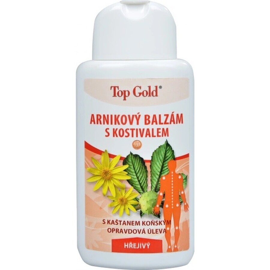 TOP GOLD Balsam de arnică cu măduvă osoasă 1×200 ml, balsam