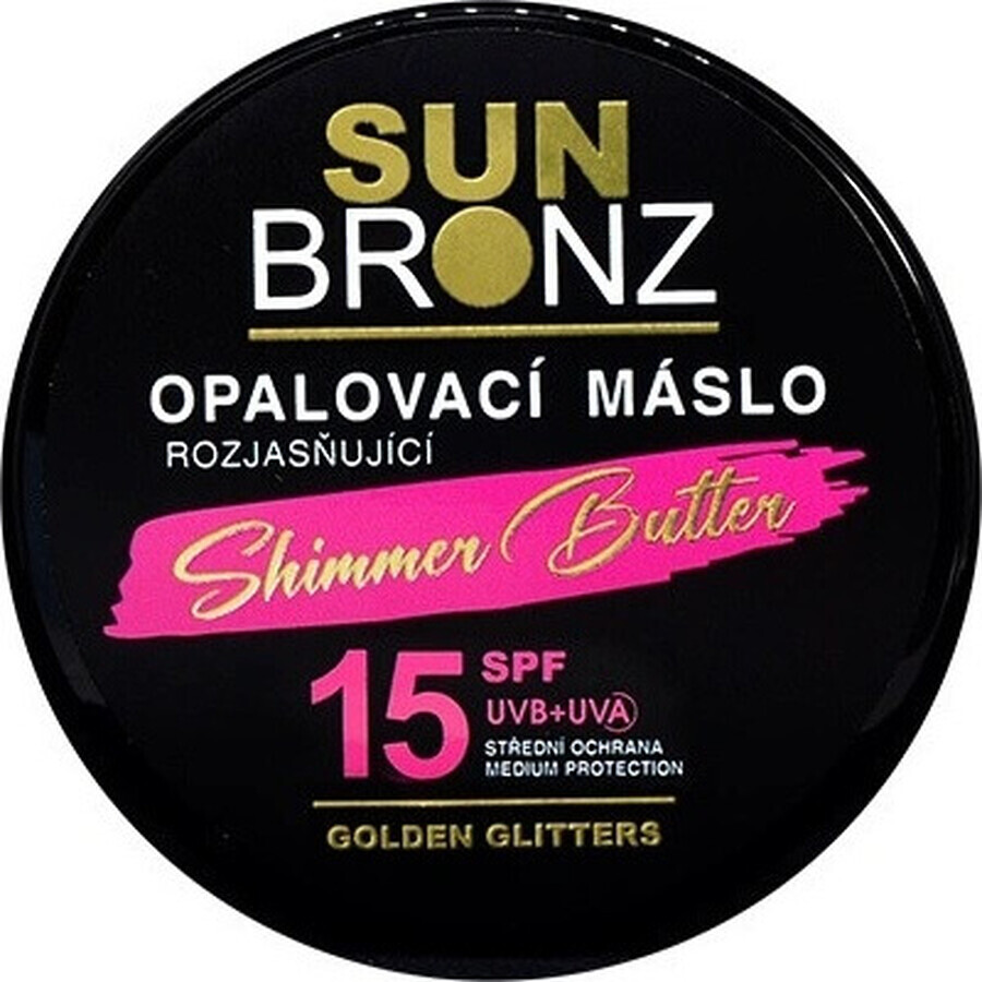 VIVACO Verhelderende Zonnebrandboter SPF 6 met glitter 1×100 ml, Zonnebrandboter