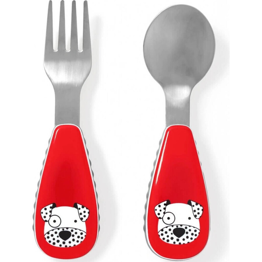 Zoo Stainless steel spoon and fork Butterfly 12m+ 1×1 pc, utensils for kids