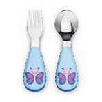 Zoo Stainless steel spoon and fork Butterfly 12m+ 1×1 pc, utensils for kids