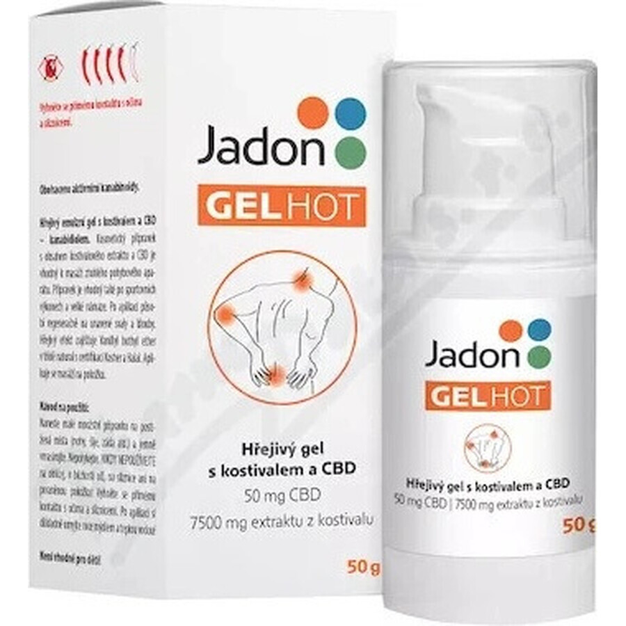 Jadon HOT GEL wärmendes Gel mit CBD 1x50 g