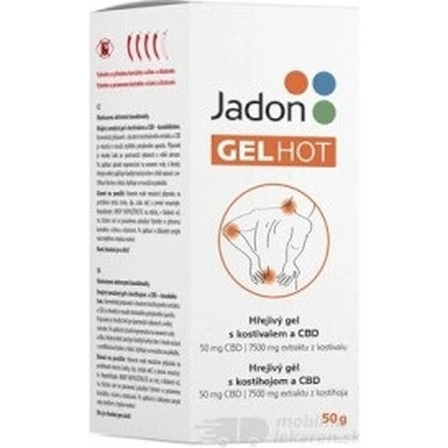 Jadon HOT GEL wärmendes Gel mit CBD 1x50 g