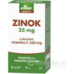 VITAR ORGANIC Zink 25 mg 1×60 tbl, mit Vitamin C