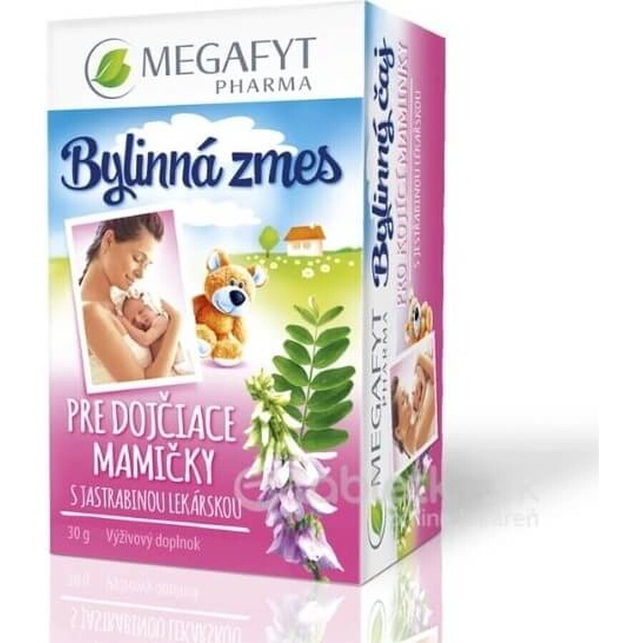 MEGAFYT Ceai din plante pentru alăptare. 1×30 g (20×1,5 g), ceai cu păducel