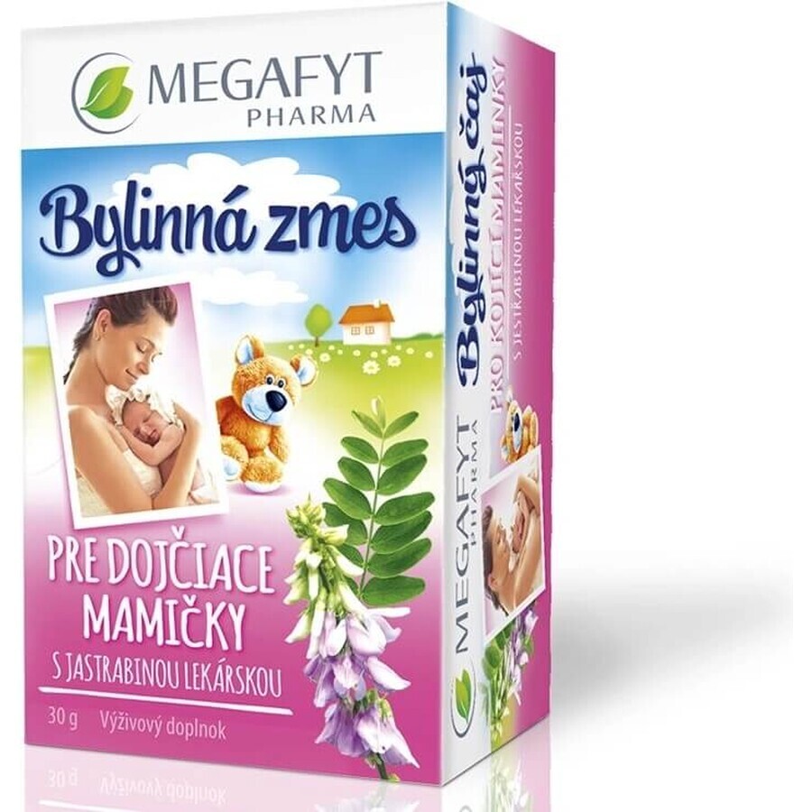 MEGAFYT Ceai din plante pentru alăptare. 1×30 g (20×1,5 g), ceai cu păducel