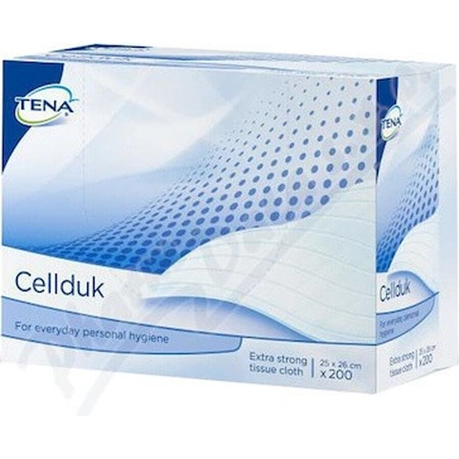 TENA Cellduk Wipes for incontinent people 1×200 pcs, 25×26 cm wipes