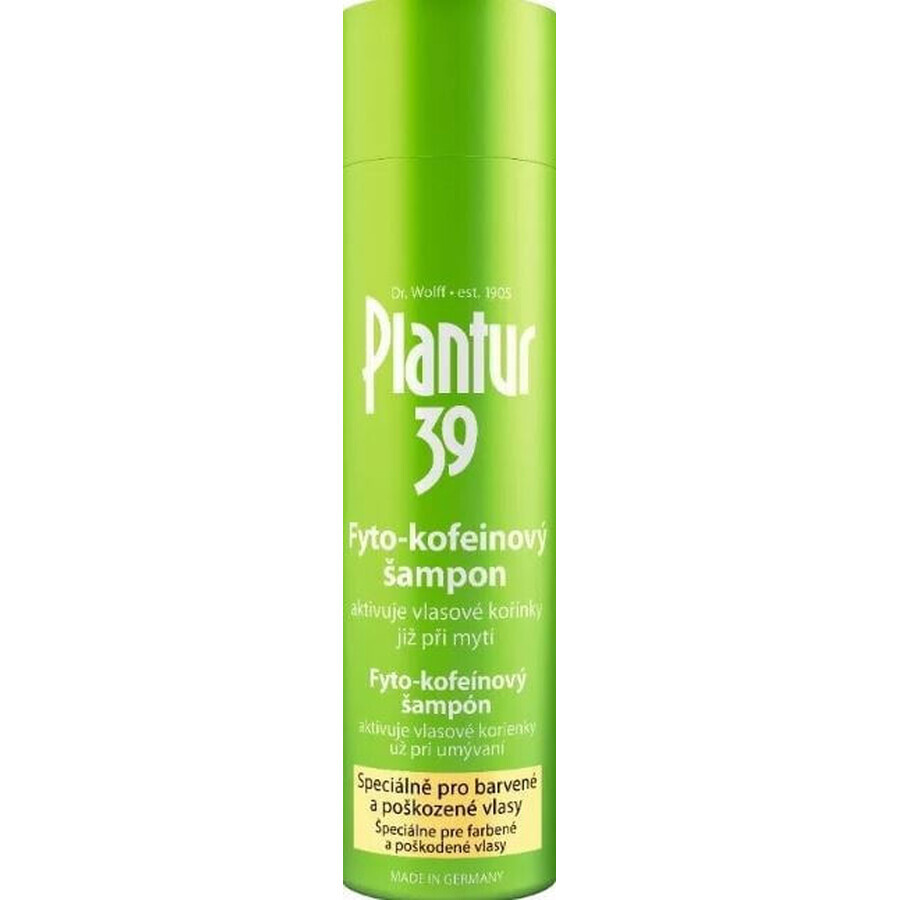 Plantur 39 Shampoo met fyto-cafeïne voor gekleurd haar 1×250 ml, shampoo met cafeïne