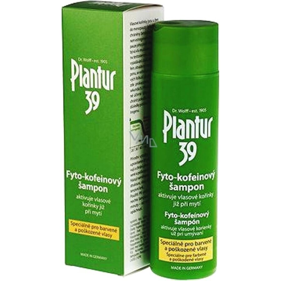 Plantur 39 Shampoo met fyto-cafeïne voor gekleurd haar 1×250 ml, shampoo met cafeïne