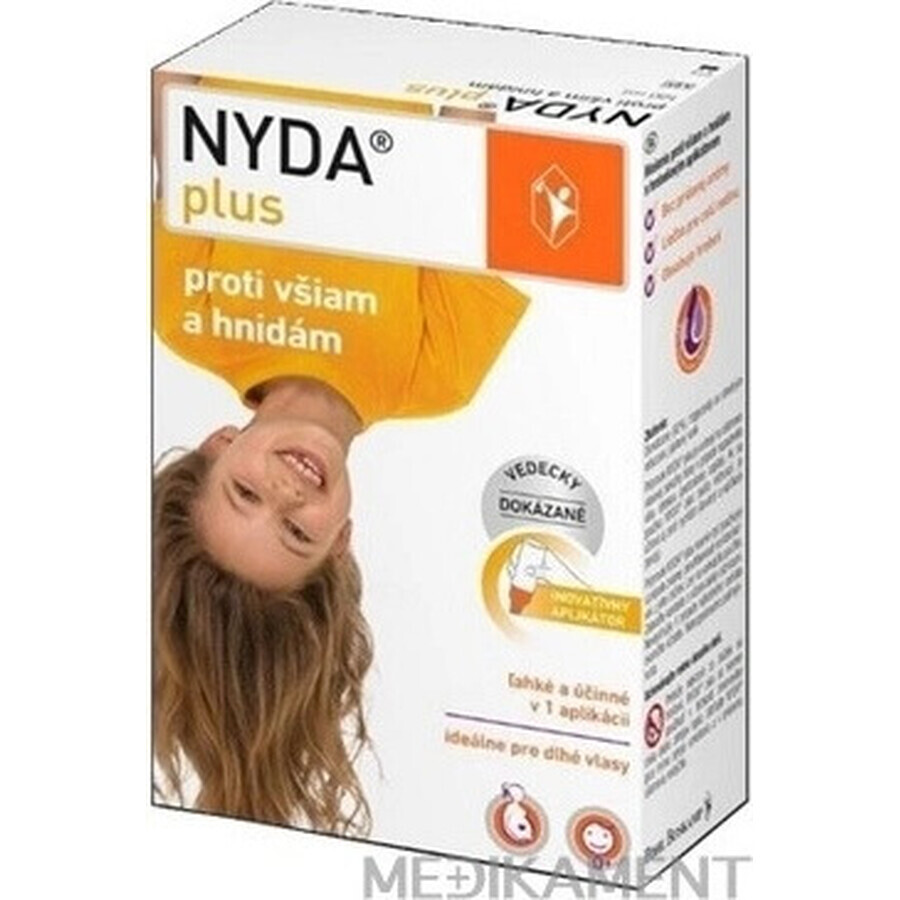 NYDA plus 1×100 ml, împotriva păduchilor și a lindelor