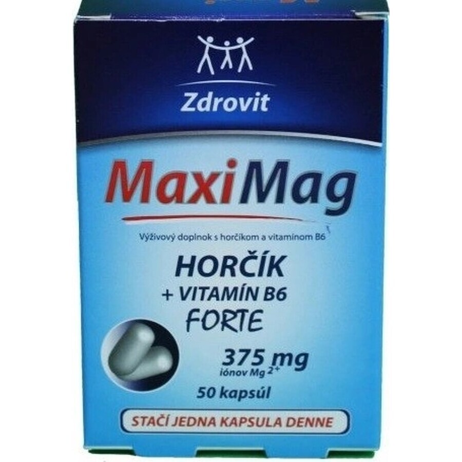 ZDROVIT MAXI MAG HORCIK+B6 FORTE 1×50 cps, complemento alimenticio