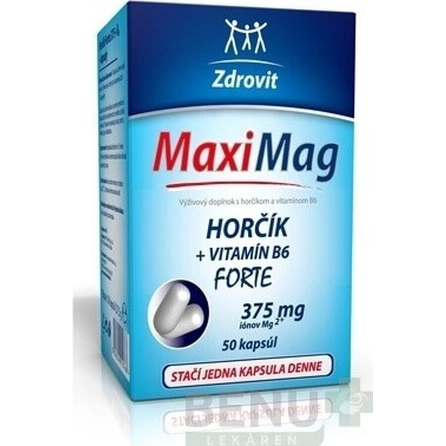 ZDROVIT MAXI MAG HORCIK+B6 FORTE 1×50 cps, complemento alimenticio