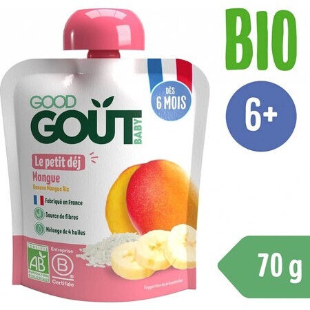 Good Gout Colazione biologica al mango 1×70 g, tasca al mango