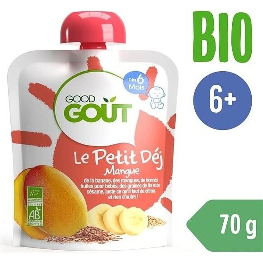 Good Gout Colazione biologica al mango 1×70 g, tasca al mango