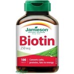 JAMIESON BIOTIN 250 µg 1×100 tbl, biotină