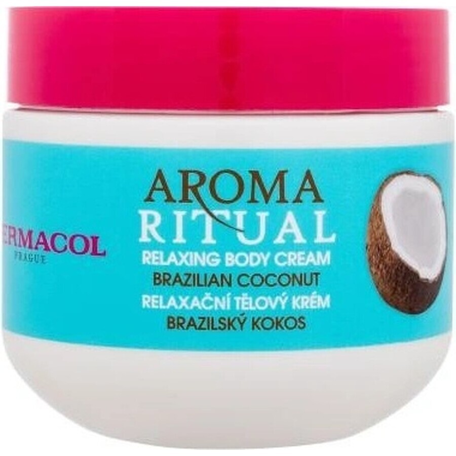 Dermacol Aroma ritual crema corpo al cocco brasiliano 1×300 ml, crema corpo