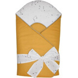 EKO Cotton wrap with print and coconut inside mustard yellow 1×1 pc, with hypoallergenic fibers