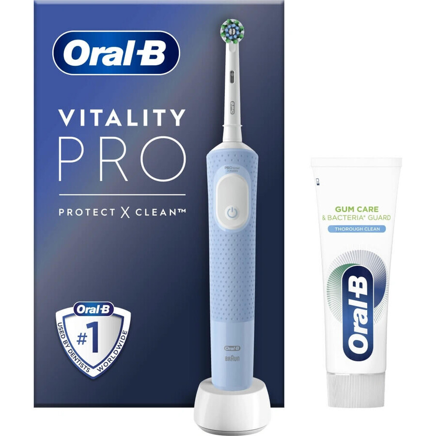 Spazzolino elettrico Oral-B Oral-B EK Vitality Pro Protect X Clean Vapour Blue 1×1