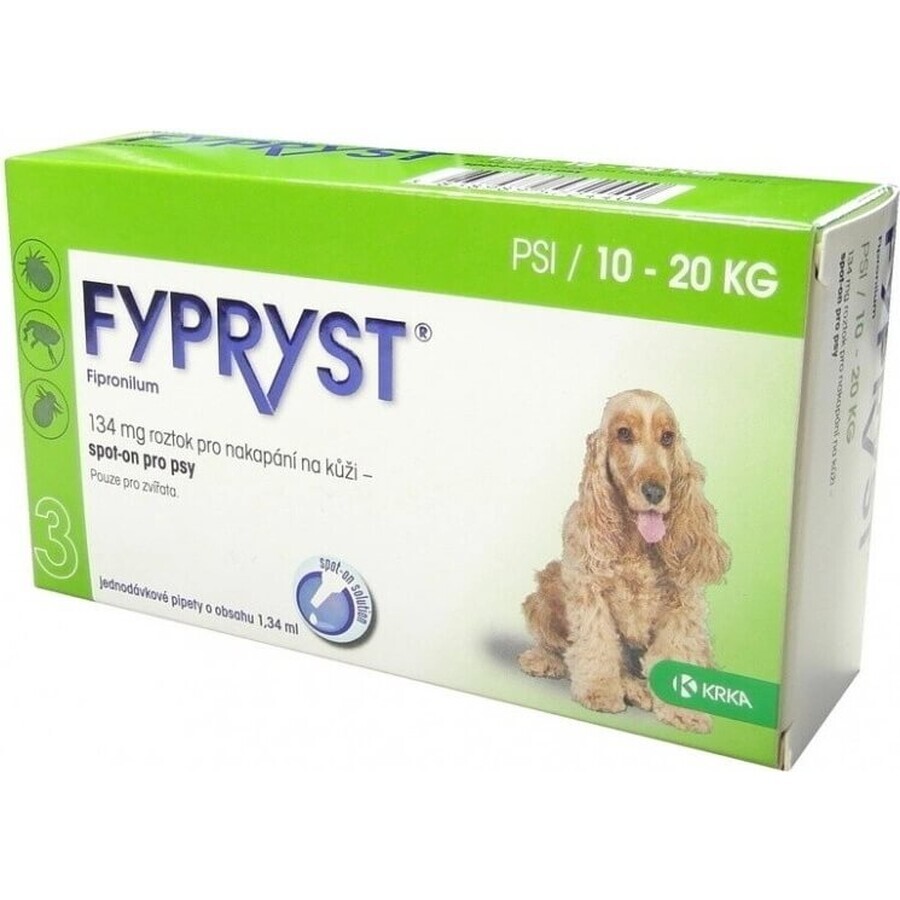 FYPRYST PSY 10-20 KG 1×134 mg, medicinale per cani