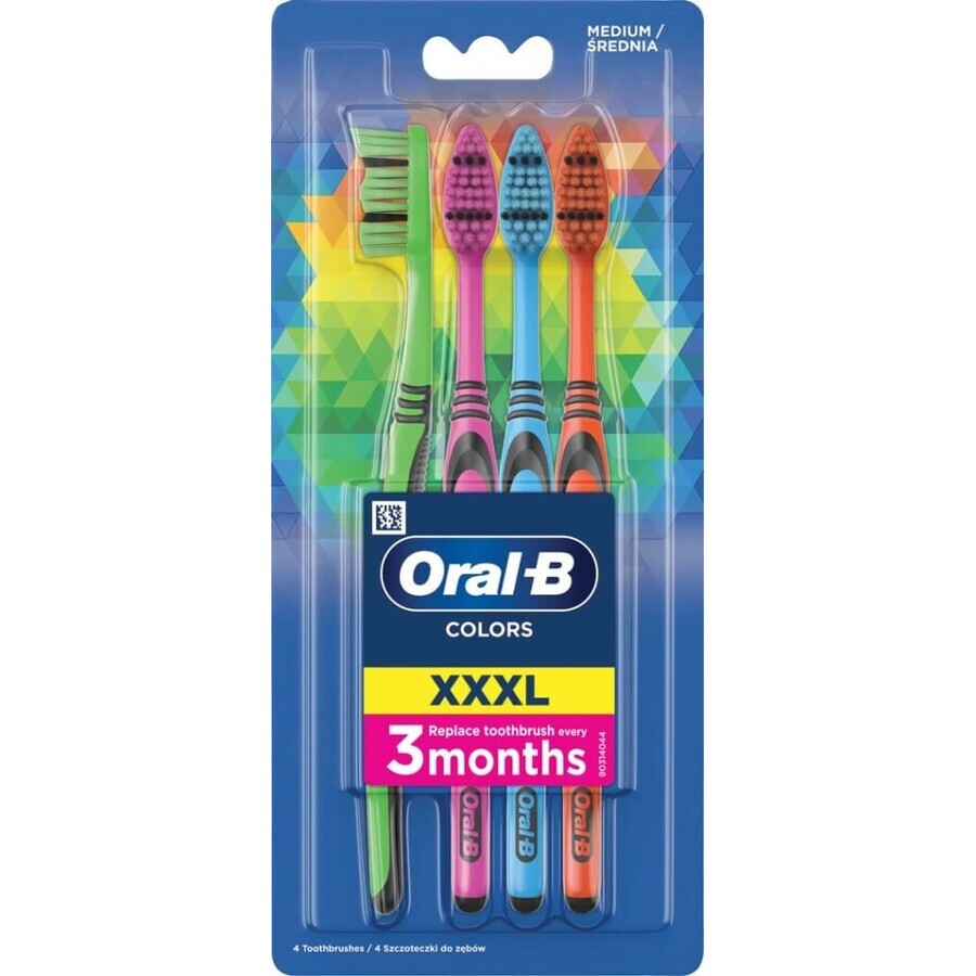 Periuță de dinți Oral B 3-Effect 40 Medium 1×4, periuță de dinți