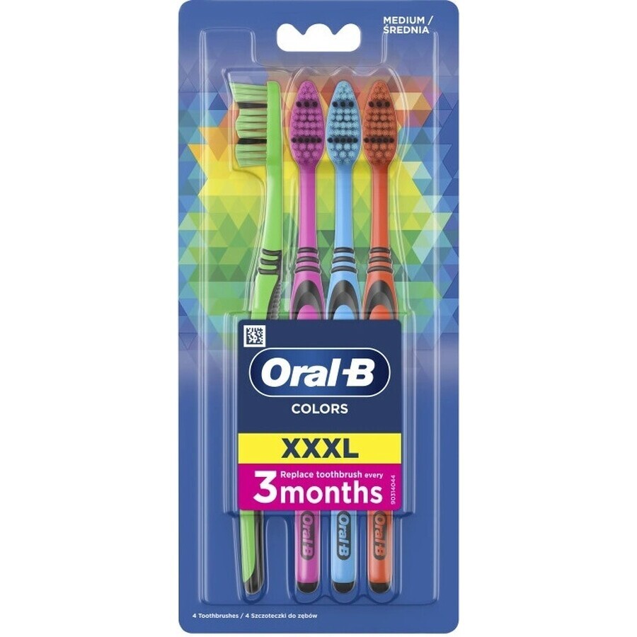 Periuță de dinți Oral B 3-Effect 40 Medium 1×4, periuță de dinți