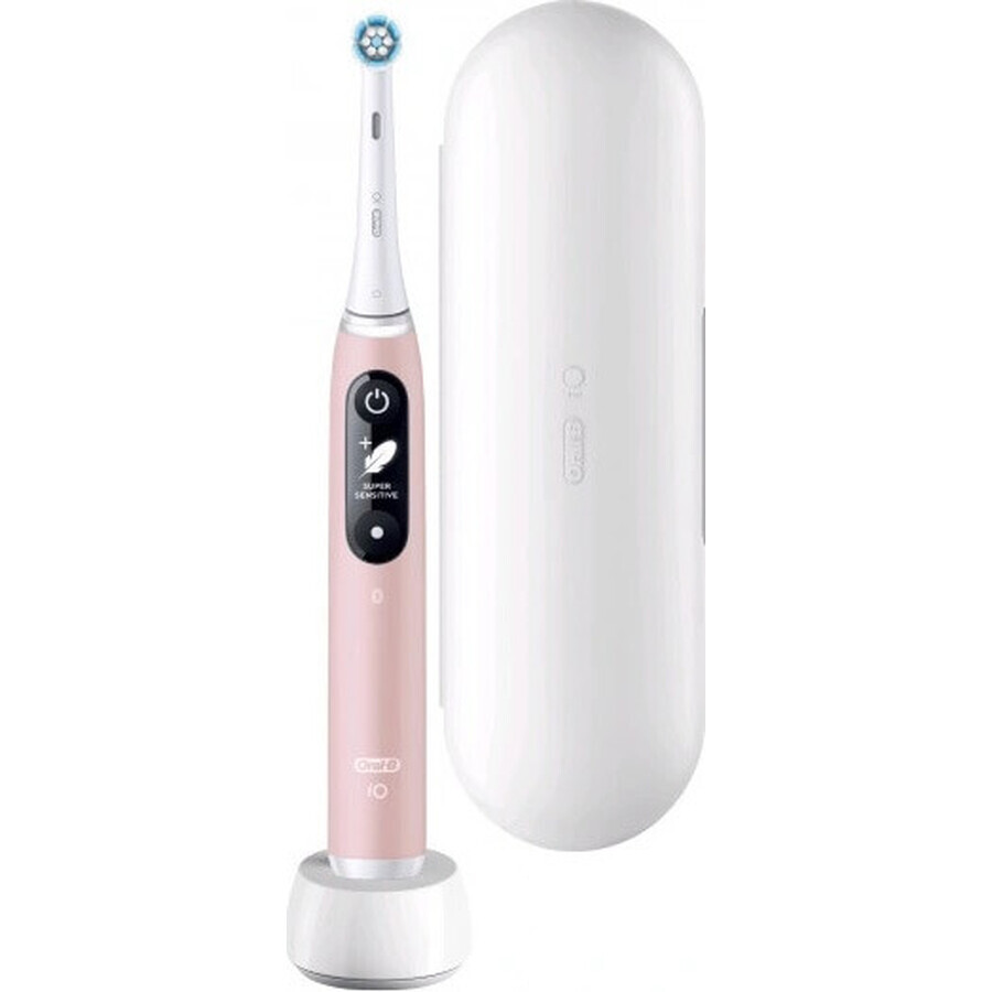 Periuță de dinți electrică Oral-B iO Series 6 Pink 1×1, periuță de dinți electrică