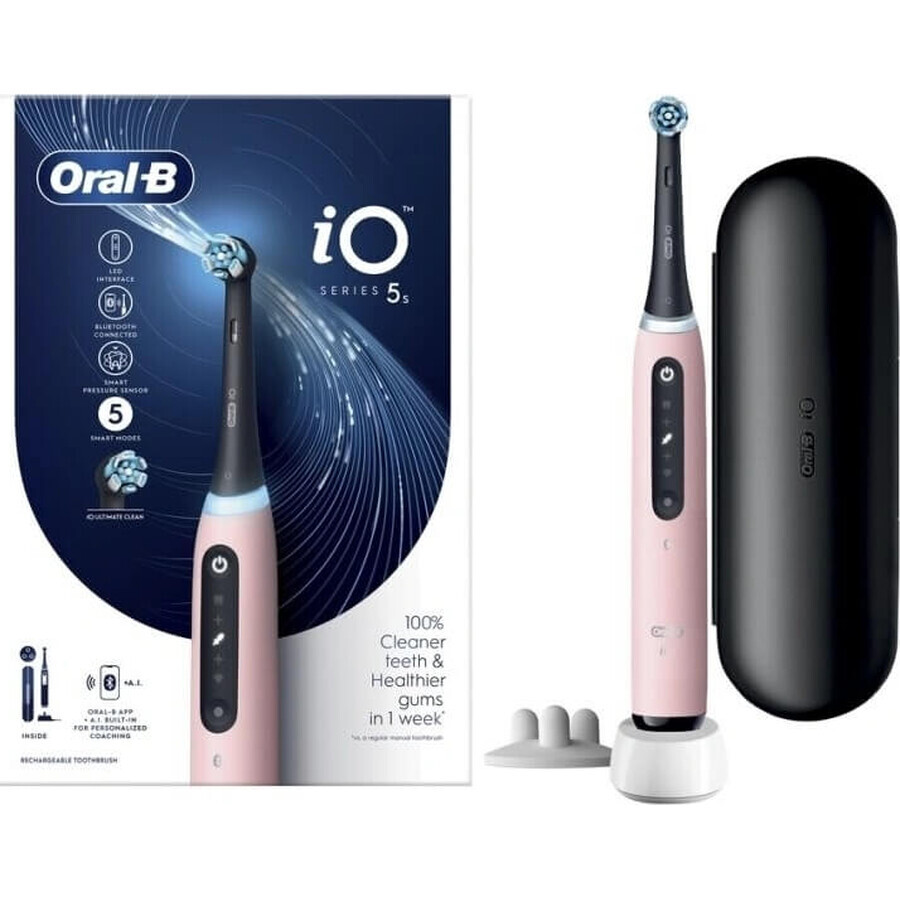 Periuță de dinți electrică Oral-B iO Series 6 Pink 1×1, periuță de dinți electrică