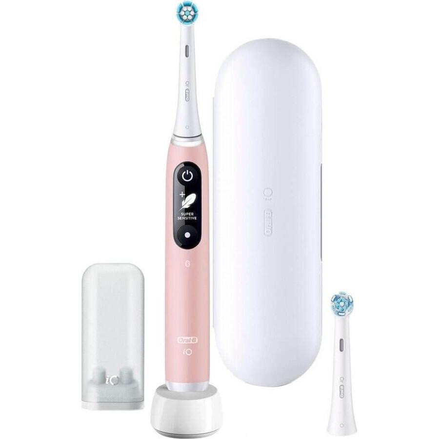 Periuță de dinți electrică Oral-B iO Series 6 Pink 1×1, periuță de dinți electrică