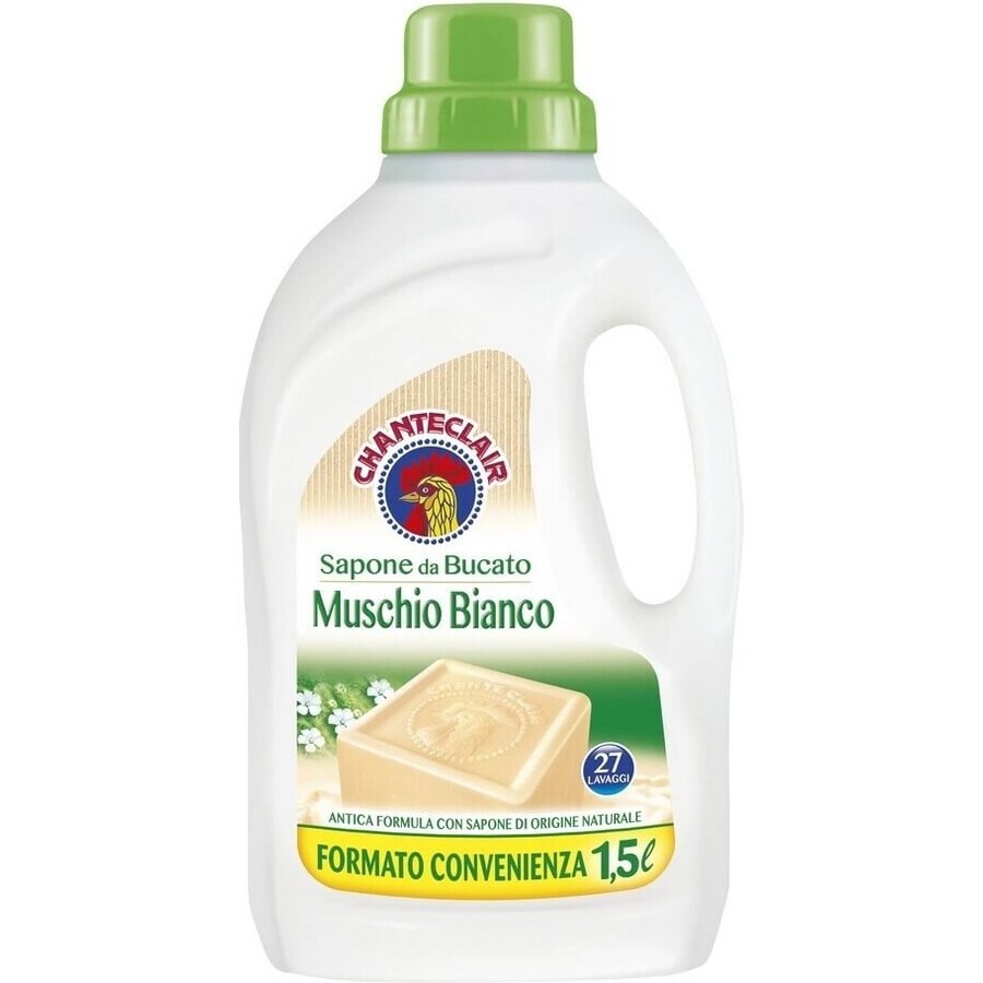 Săpun de rufe Chanteclair Muschio Bianco 27P 1×1500 ml, săpun de rufe lichid