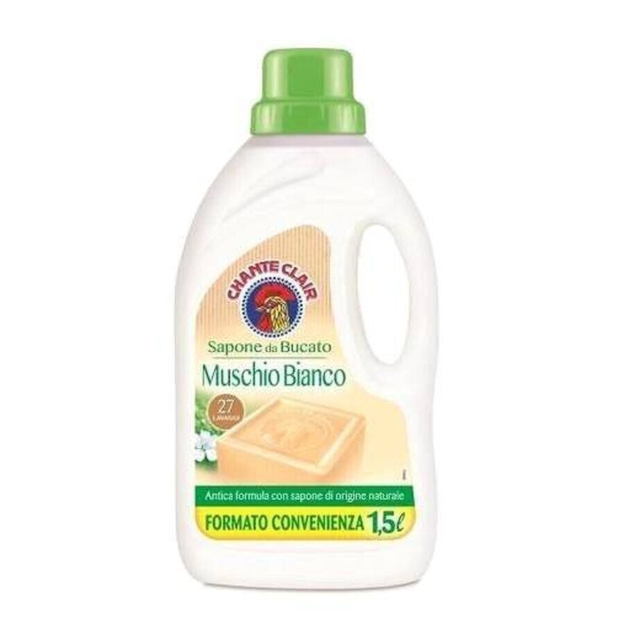 Săpun de rufe Chanteclair Muschio Bianco 27P 1×1500 ml, săpun de rufe lichid