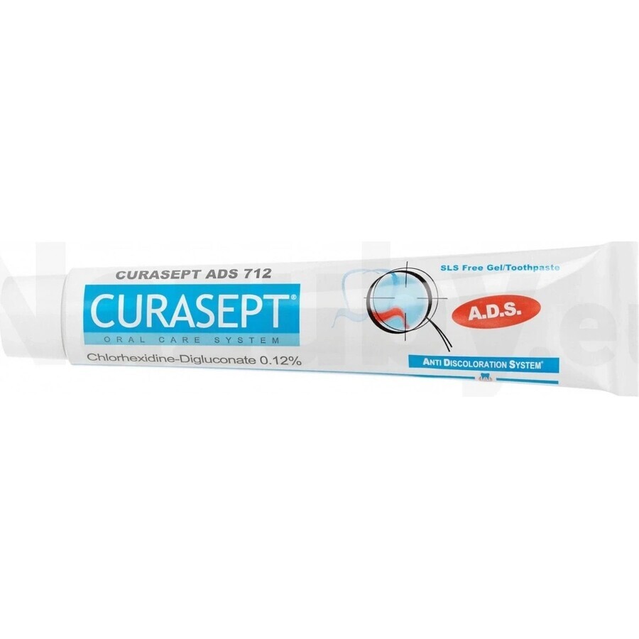 CURASEPT ADS 712 0,12% 1×75 ml, pastă de dinți