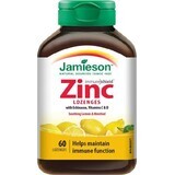 JAMIESON ZINOK LOZENGES WITH VITAMINS C and D3 Lozenges with lemon flavour 1x60 pcs