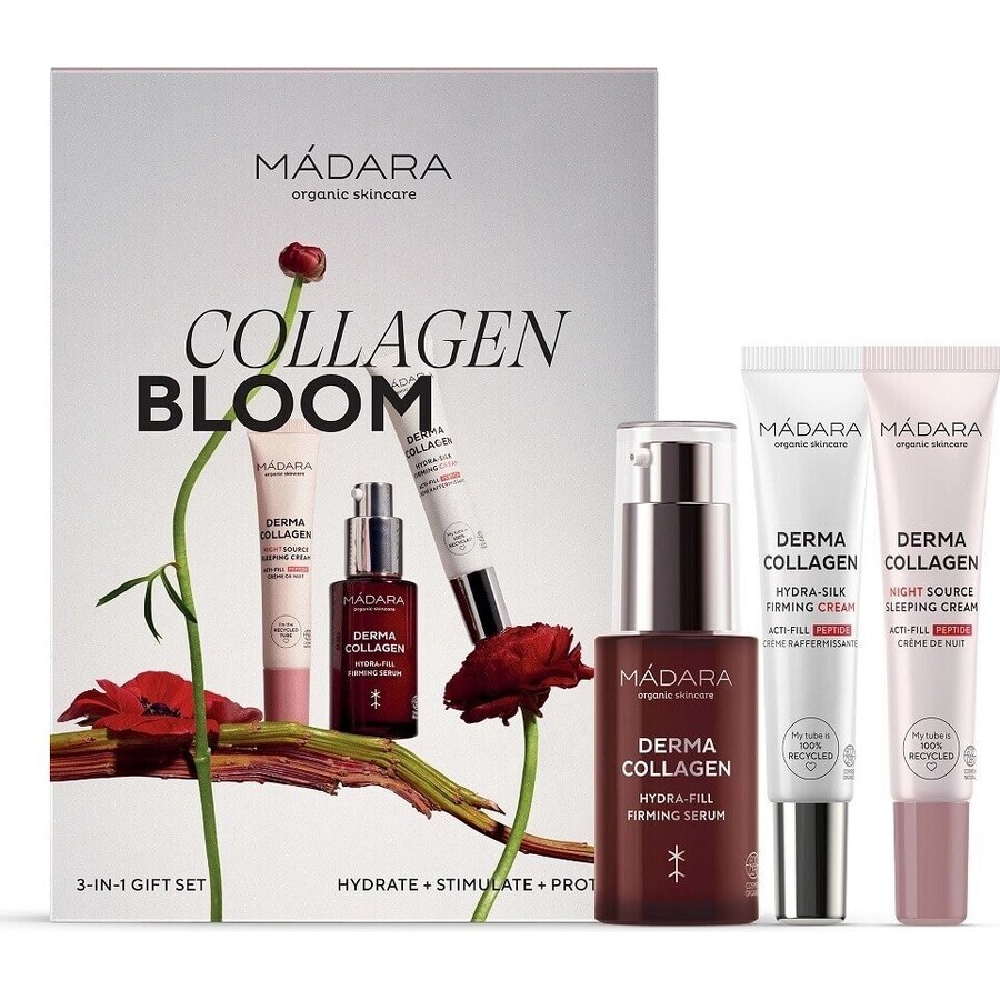 MÁDARA COLLAGEN BLOOM Set pentru o piele mai fermă 1×1pcs, set cadou