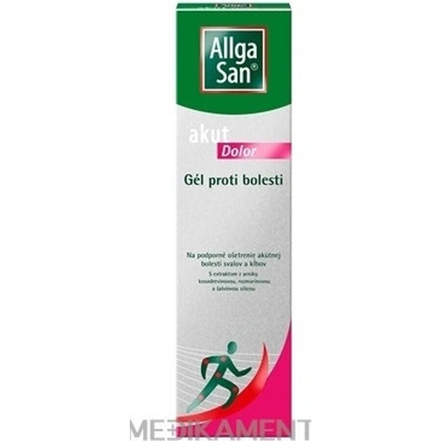 ALLGA SAN akut Dolor Pain Relieving Gel 1×100 ml, gel analgezic