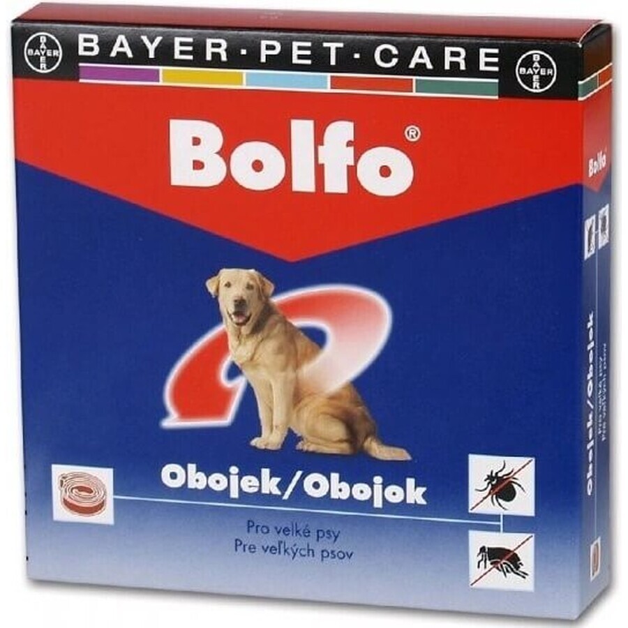 BOLFO COLLAR 70CM PENTRU CÂINI MARI A.U.V. 1×1 buc, guler antiparazit