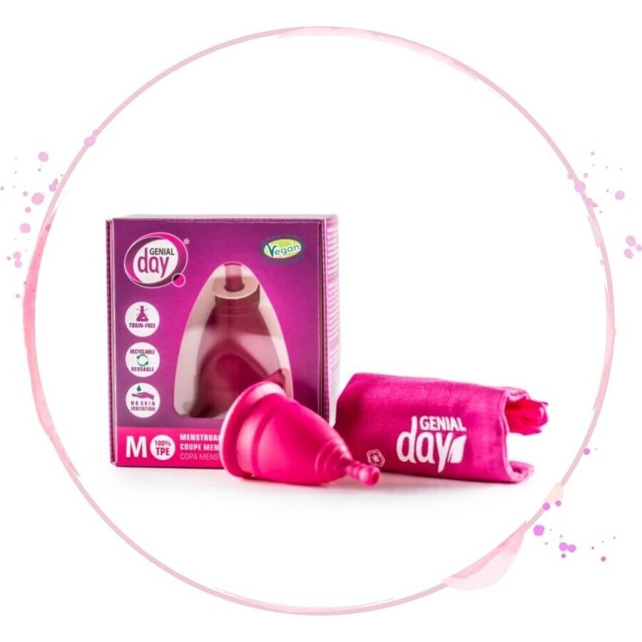 Menstrual cup Genial Day, size M 1×1 pc, menstrual cup