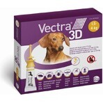 Vectra 3D spot-on for XS dogs (1,5-4 kg) 1×3 pcs, spot-on against parasites