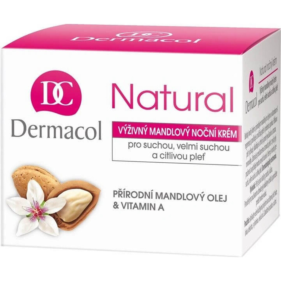 DERMACOL NATURAL Cremă de noapte cu migdale 1×50 ml, cremă de noapte