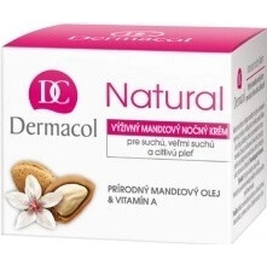 DERMACOL NATURAL Cremă de noapte cu migdale 1×50 ml, cremă de noapte