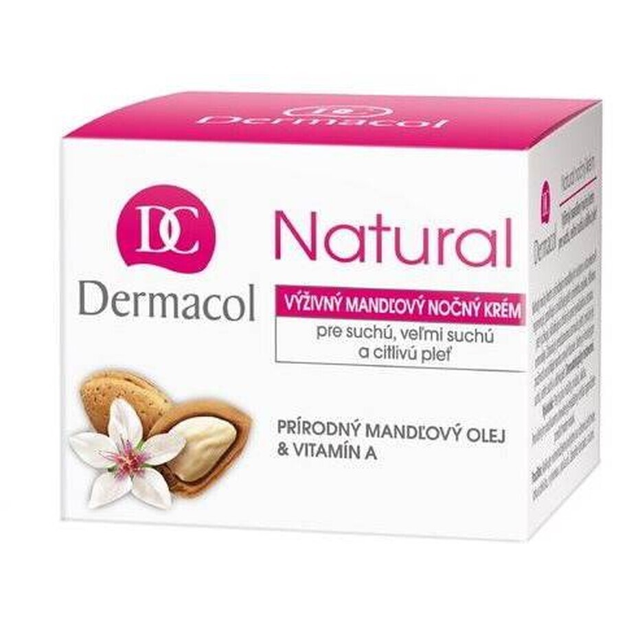 DERMACOL NATURAL Cremă de noapte cu migdale 1×50 ml, cremă de noapte