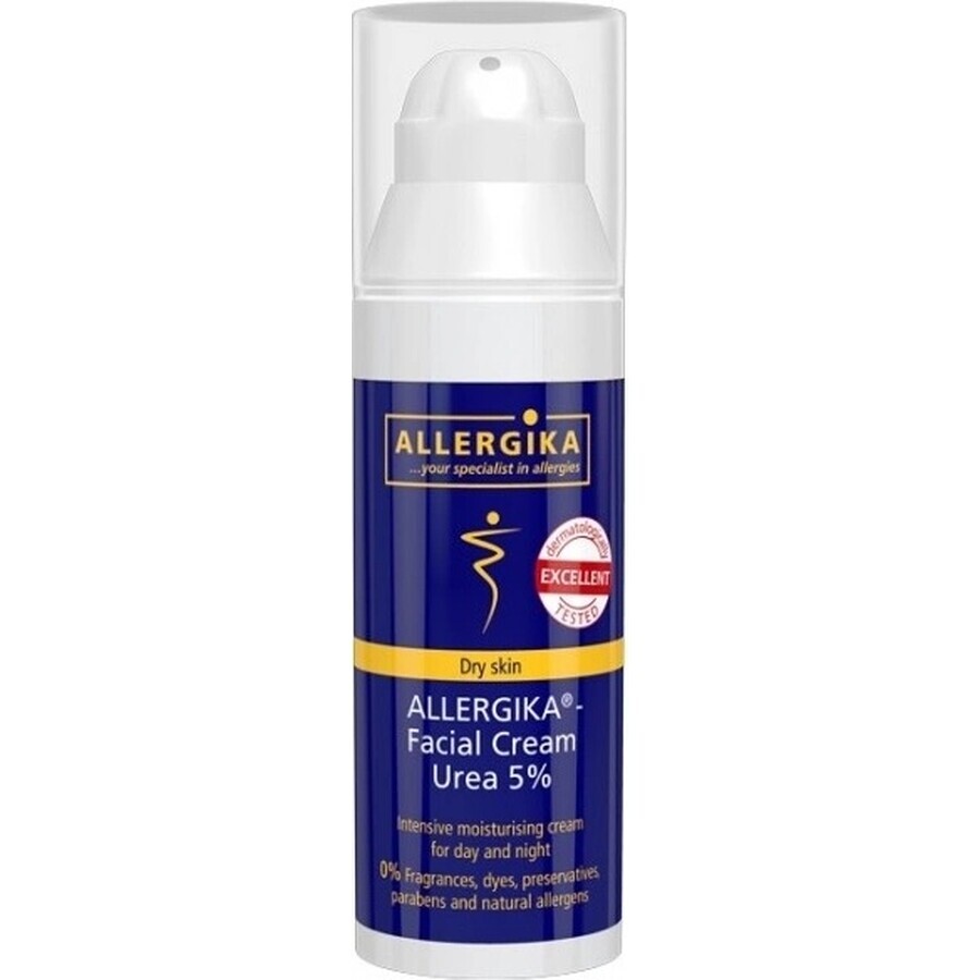 ALLERGIKA Cremă facială UREA 5% 1×50 ml, pentru piele uscată