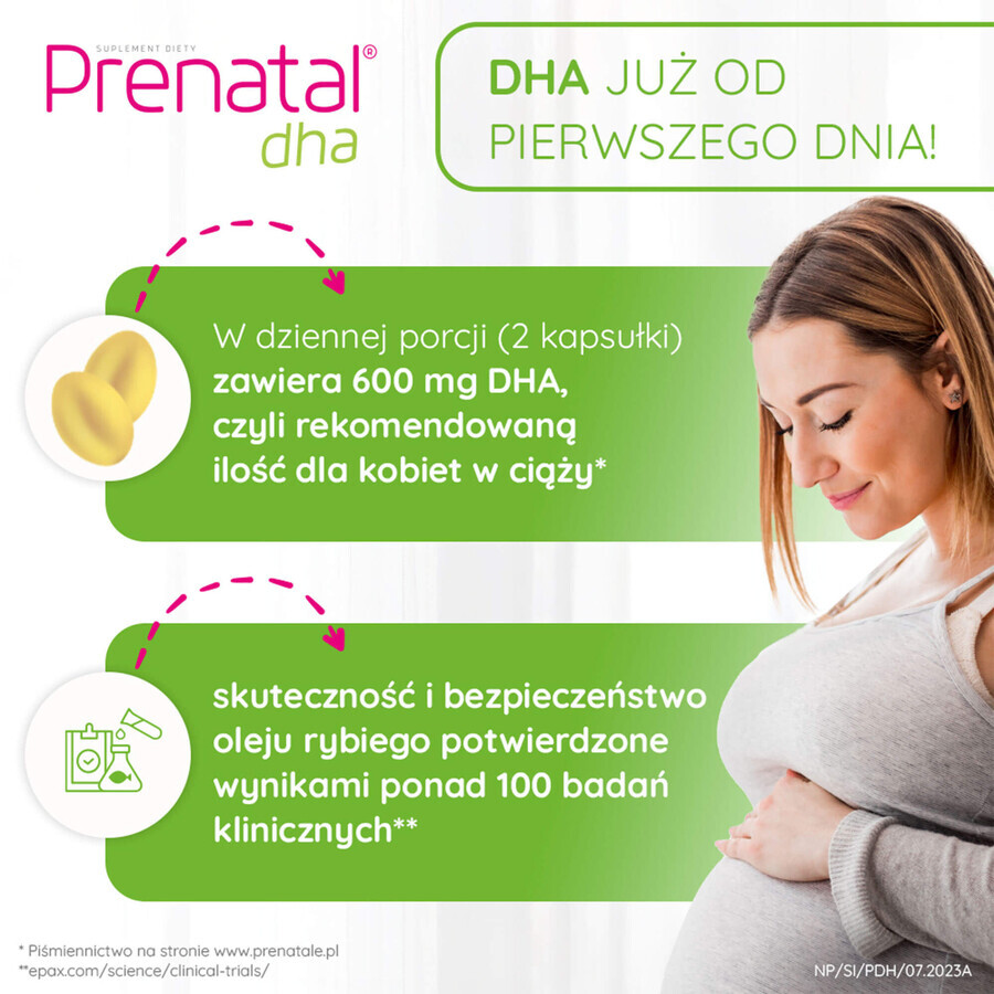 Set Prenatal Uno, 30 capsule + 30 capsule + Prenatal DHA, 30 capsule + sticlă gratuită