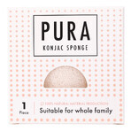 Sister Young Sponge, burete de curățare facială konjac, alb, 1 buc