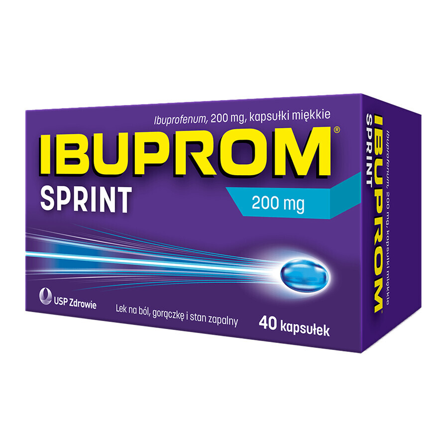 Ibuprom Sprint 200 mg, 40 capsule moi