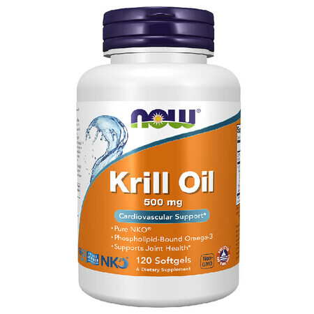 Now Foods Aceite de Krill, Aceite de Krill 500 mg, 120 cápsulas